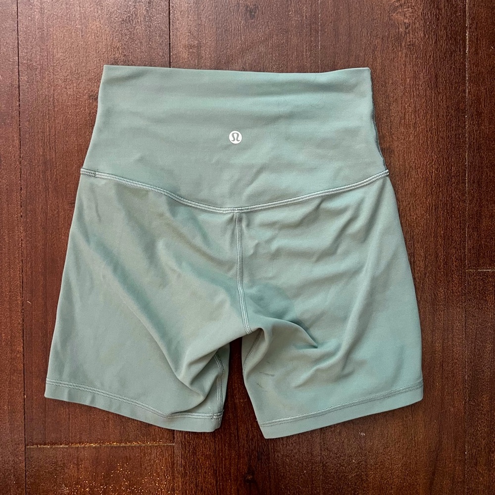 Lululemon High Rise Align Shorts Tidewater Teal 4